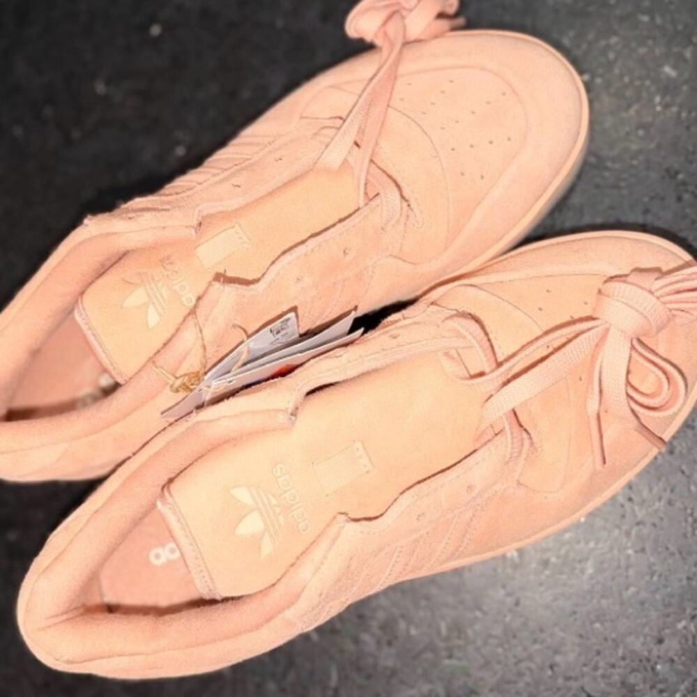 NEW ADIDAS Rivalry Lux Low Athletic Shoes Sneakers Pink suede Genuine Suede Sz 8 - Picture 8 of 12